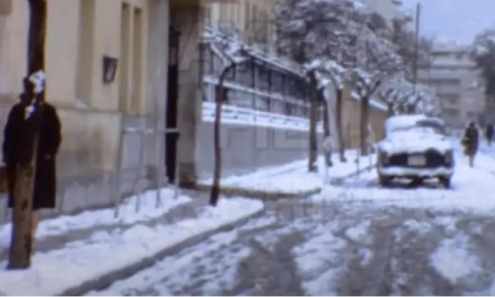 Η χιονισμένη Αθήνα του 1964 - Έγχρωμες εικόνες